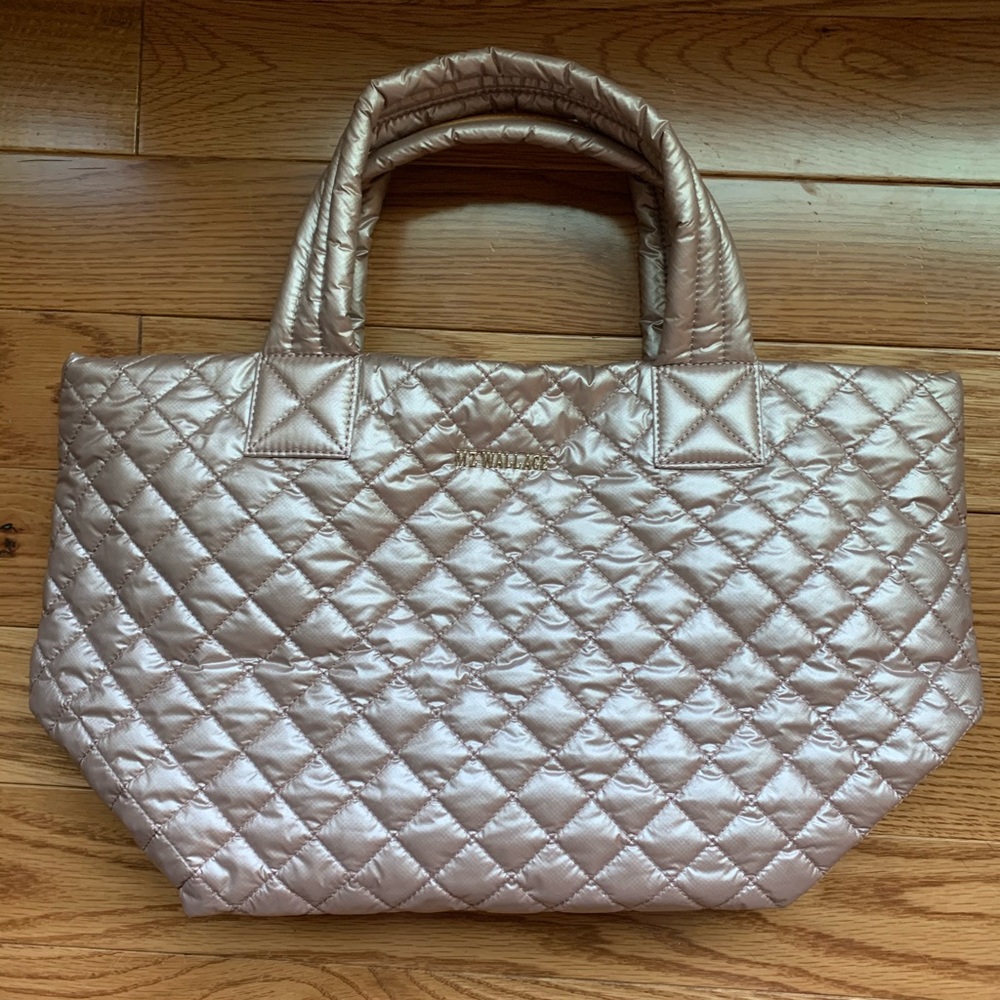 MZ Wallace Rose Gold Small Metro Tote- EUC